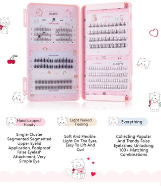 Flortte x Mikko: False Eyelashes (5 types 242 pieces)