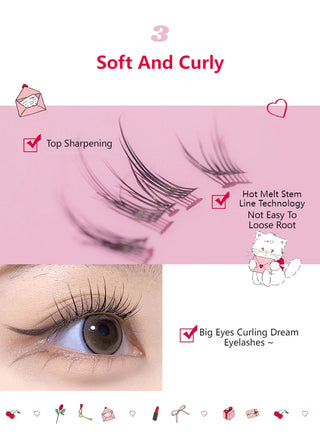 Flortte x Mikko: False Eyelashes (5 types 242 pieces)