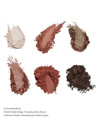 Flower Knows: Butterfly Cloud Collar - Embossed Six-Color Eyeshadow Palette
