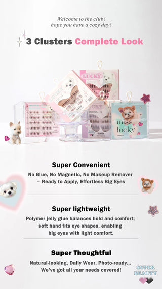 Flortte: Super Beauty Series - Adhesive-Free False Eyelashes