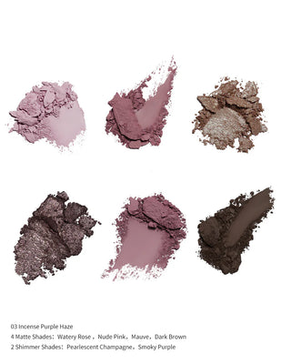 Flower Knows: Butterfly Cloud Collar - Embossed Six-Color Eyeshadow Palette