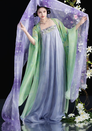 Tang Dynasty Qixiong Hanfu (Whole Set) - Yun Ying (M Size)