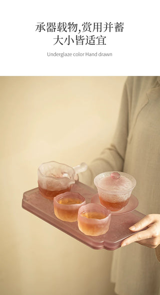 Taoyu: 6-piece Matt Glass Tea Set