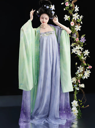 Tang Dynasty Qixiong Hanfu (Whole Set) - Yun Ying (M Size)
