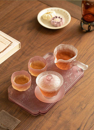 Taoyu: 6-piece Matt Glass Tea Set