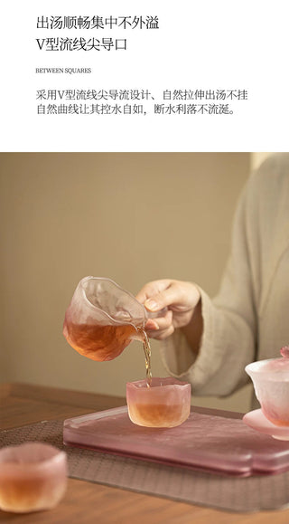 Taoyu: 6-piece Matt Glass Tea Set
