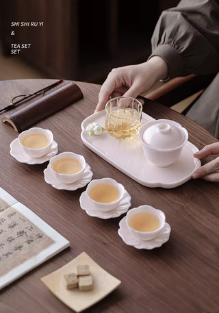 Cherry Blossom Pink Petal: 11-Piece Tea Set Gift Box