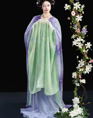 Tang Dynasty Qixiong Hanfu (Whole Set) - Yun Ying (M Size)