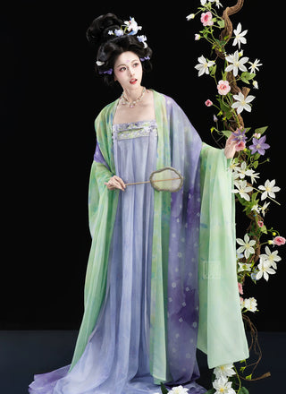 Tang Dynasty Qixiong Hanfu (Whole Set) - Yun Ying (M Size)