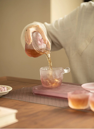 Taoyu: 6-piece Matt Glass Tea Set