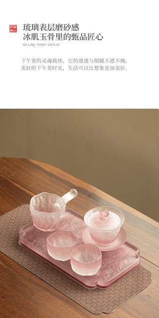 Taoyu: 6-piece Matt Glass Tea Set