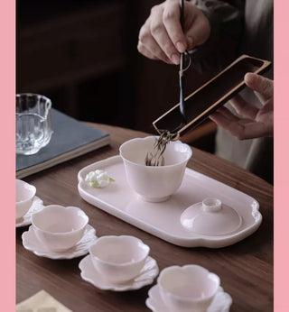 Cherry Blossom Pink Petal: 11-Piece Tea Set Gift Box