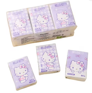 Sanrio: 3-Ply Travel Facial Tissue (9pk) - Hello Kitty