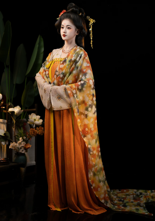 Tang Dynasty Qixiong Hanfu (Whole Set) - Gong Yue (M Size)