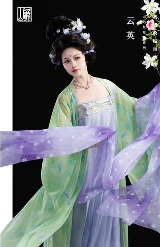 Tang Dynasty Qixiong Hanfu (Whole Set) - Yun Ying (M Size)