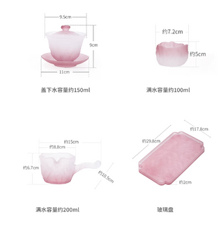 Taoyu: 6-piece Matt Glass Tea Set
