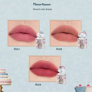 Flower Knows: Never's Shop Collection - Creamy Matte Lip Cream 01 Strawberry Cream