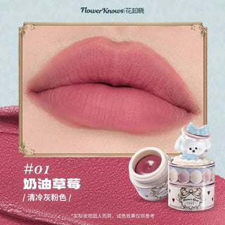 Flower Knows: Never's Shop Collection - Creamy Matte Lip Cream 01 Strawberry Cream